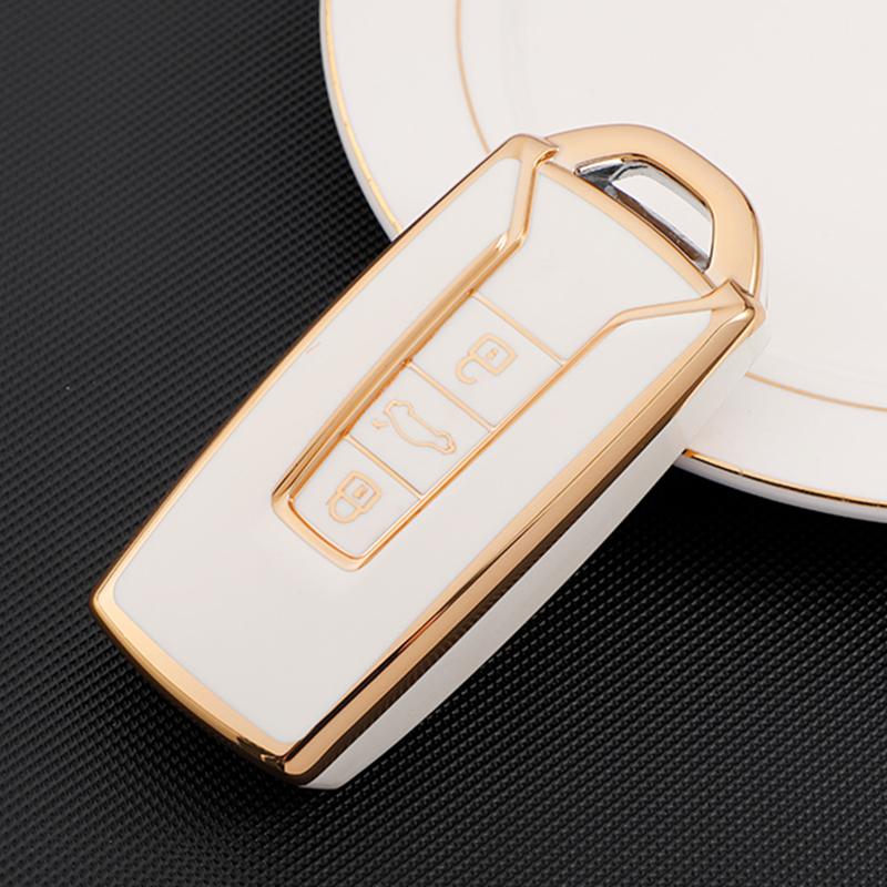 Мягкий чехол для ключей из ТПУ для Vw Volkswagen Touareg 2019 2020 2021, брелок для ключей, защитное кольцо, аксессуары