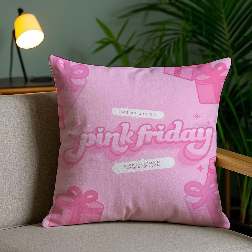 Минаж-Певица Pink Friday-P Наволочка Наволочка против пылевых клещей Невидимая молния Шелковистый короткий плюш Чехол на подушку для дивана