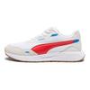Puma Runtamed Ткань Двухслойная Коровья Кожа Синтетическая Кожа Удобные Прочные Легкие Низкие Повседневные Кроссовки Унисекс Повседневная Обувь Белый Красный 389236-11