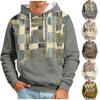 Модный свободный мужской и женский свитер с капюшоном с длинным рукавом и принтом