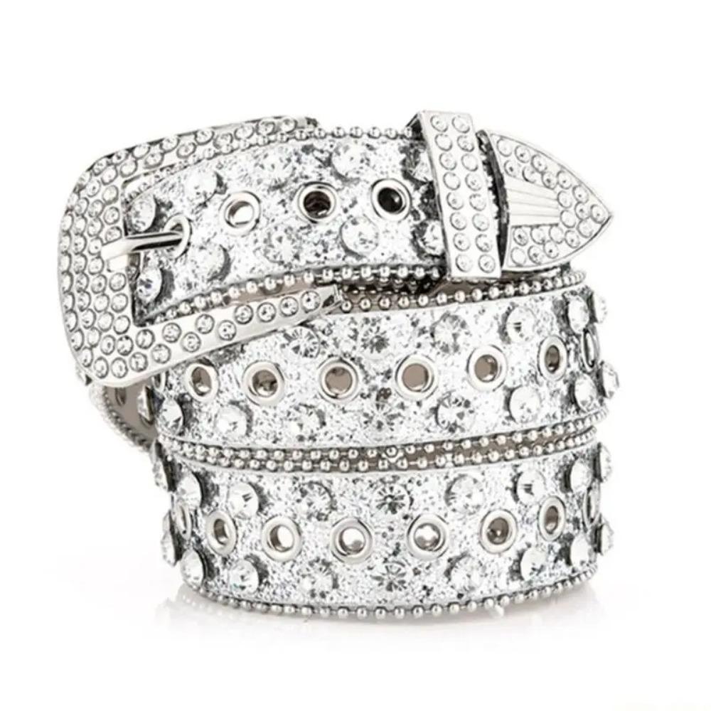 PU Leather Rivet Belt Y2K Women Waistband Retro Rhinestone Belts  Decorative Jeans