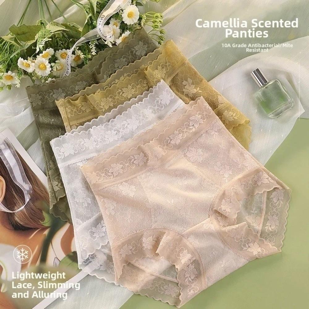 High Waist Lace Slimming Shapers Transparent Women Underwear Postpartum Body Shaper Female