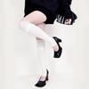 Хлопковые чулки выше колена в японском стиле, длинные носки-гольфы, милые кружевные носки до бедра для ботинок, лето