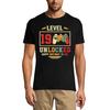 Men's Gaming T-Shirt Level 19 Unlocked - Gamer 19th Birthday Gift Tee Shirt