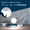 Ohm Electric LED Desk Light Dimmable Color with Timer Function Desk Stand Lamp OHM White ODS-LDC6K-W 06-1850