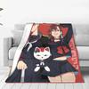 Seiko Ayase Dandadan Blanket Super Soft Plush Throw for Kids Flannel Bedspread Outdoor Use Bed Cover