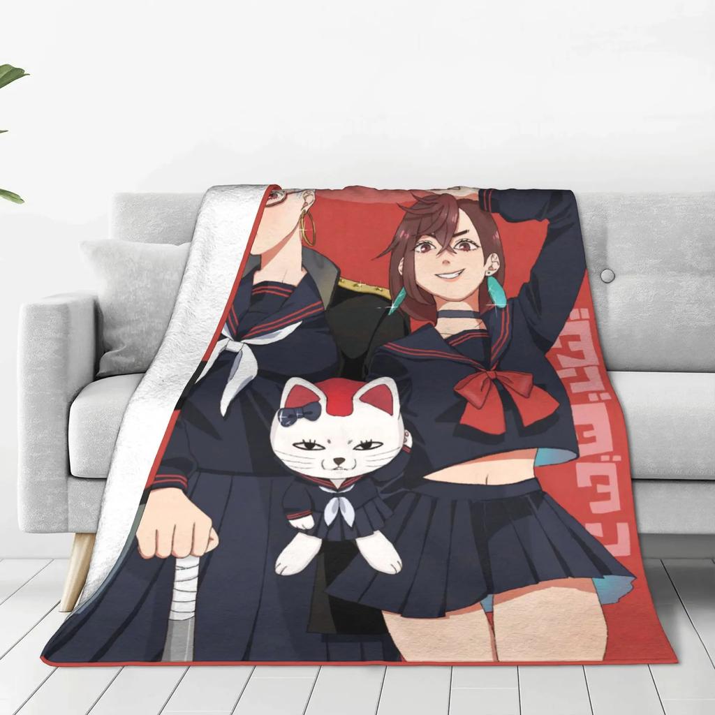 Seiko Ayase Dandadan Blanket Super Soft Plush Throw for Kids Flannel Bedspread Outdoor Use Bed Cover