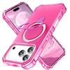 For iPhone 17 Pro Max Case Compatible with MagSafe Matte Kickstand Hybrid Phone Cover Small Wavy Edge