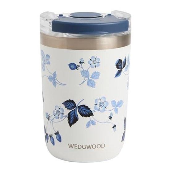 Wedgewood Strawberry Ink Blue Stainless Tumbler Lid 350ml