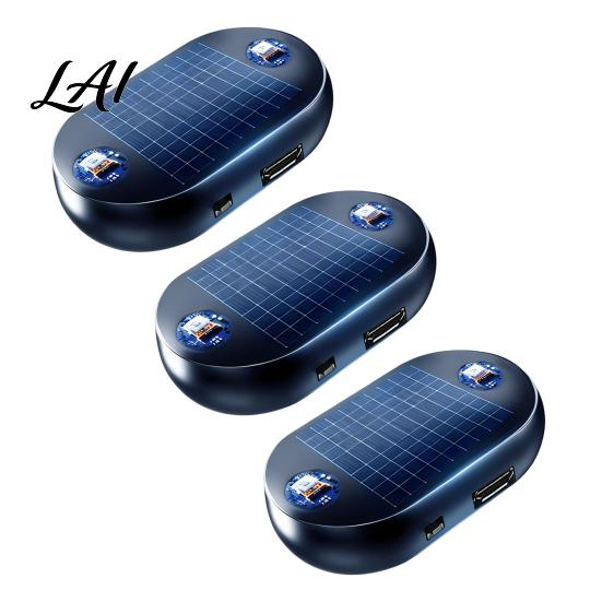 Winter Vehicle Antifreeze Device Portable Solar Car Windshield De-Icer with USB Output Electromagnetic Molecular Anti-Freeze Auto Accessories for Men