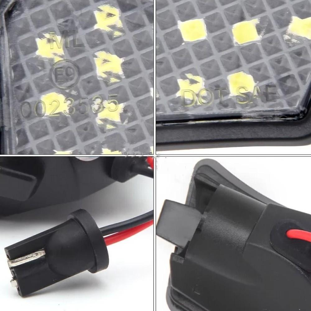 2Pcs Car Side Mirror LED Puddle Light for Suitable for Volvo S60 S80 V50 V70 XC70 XC90 Jaguar XJ