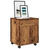 VidaXL Rolling Cabinet Old Wood 45x38x54 Cm Engineered Wood, Cabinet, Mobile File Cabinet, Office Furniture, Cabinet of 856654