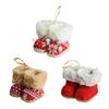 Christmas Decoration Christmas Boots Pendant for Home Christmas Candy Bag Tree Decor Kids Gift 2024 New Year Supplies