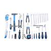 91-Piece Mechanical Tool Set: Wrench, Socket, Screwdriver Bits in Aluminum-Iron Box.
