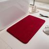 Fleece Engraving Bathroom Thickening Mat Bath Non-slip Carpets In Wash Basin Bathtub Side Floor Rug Shower Room Doormat Memory Foam 3D Pad