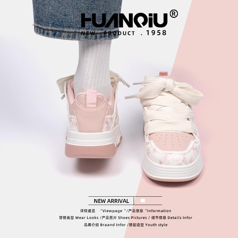 Глобальный кампус стиль высококачественные туфли на толстой подошве женские ZHQ68001 весенние женские туфли новая корейская версия универсальные белые туфли