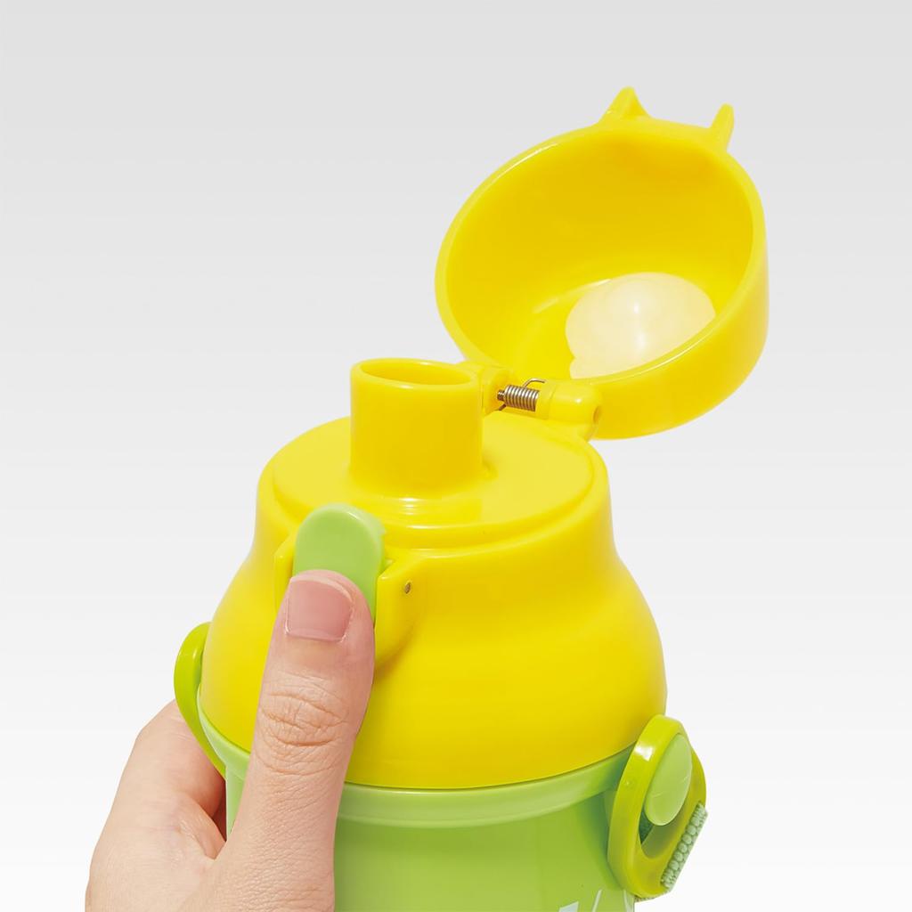 Skater Пластиковая бутылка для воды 480 мл, одно нажатие, антибактериальная, подходит для детей, легкая, антибактериальная обработка, сделано в Японии Том и Джерри EAT