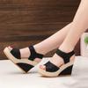 New Fashion Wedge Sandals Women Summer Open Toe Fish Head Sandals Fashion Platform High Heels Women Shoes Size 35 -41