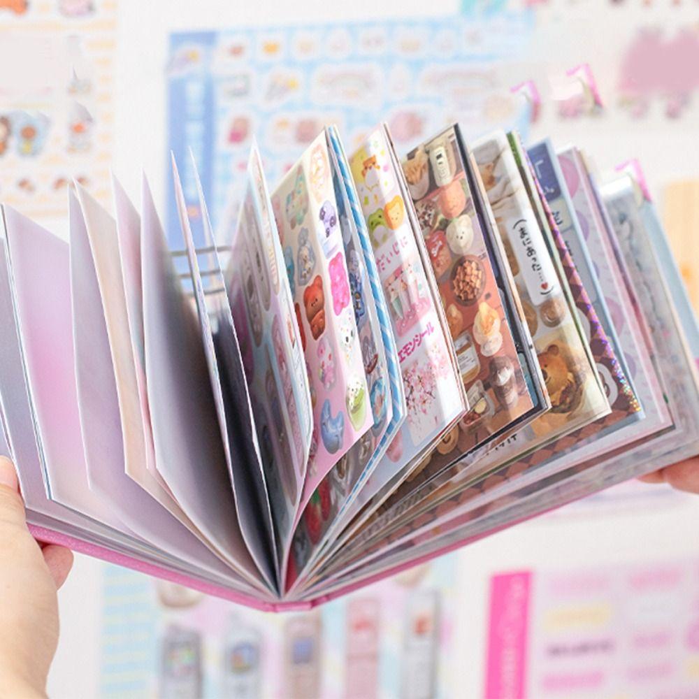 72Pcs Various Styles Sticker Book DIY Craft Scrapbook Stickers Phone Water Bottle Decor Diary Album
