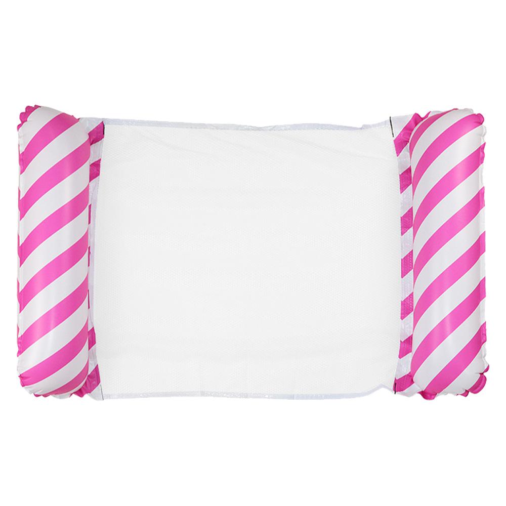 Складной полосатый гамак для бассейна: Надувной матрас-реклайнер нового стиля с сеткой