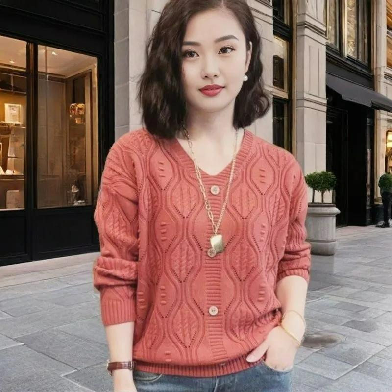 Plus Size Mint Mambo Men's Thin Knit Sweater Outer Wear Thin Sweater Women's Clearance