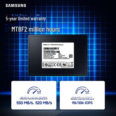 Samsung PM893 Enterprise SSD - 960 ГБ/1,92 ТБ, SATA 3.0 для серверов