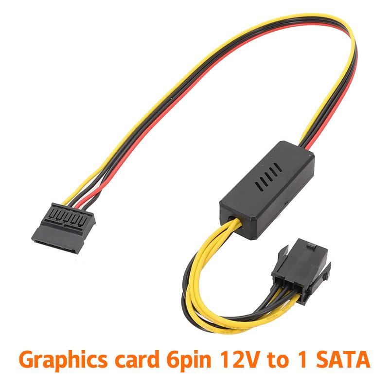 8Pin/6Pin к Sata жесткий кабель адаптера питания Соединительный кабель 12V к 4Pin Molex HDD шнур питания