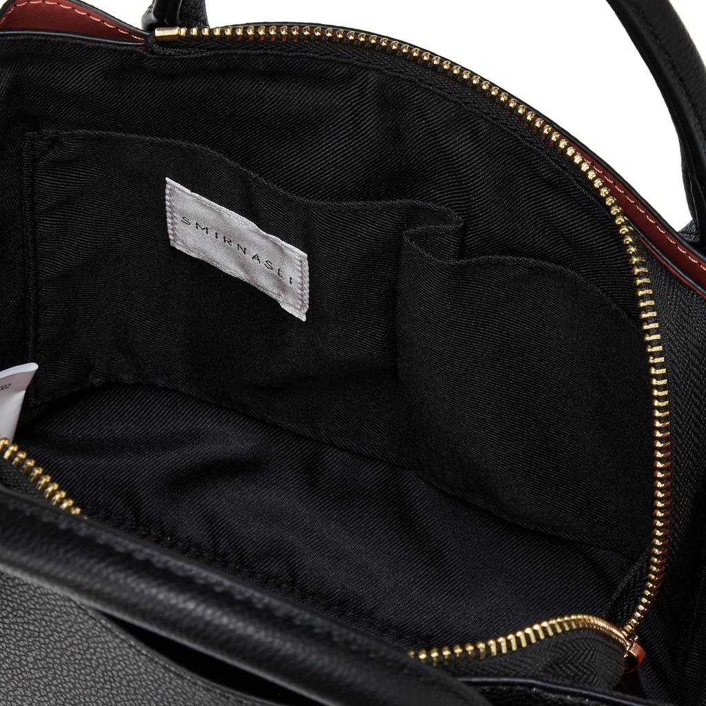 Сумка-тоут мини Samir Nasri с двойной молнией, двусторонняя, 2352211002, черная (210)