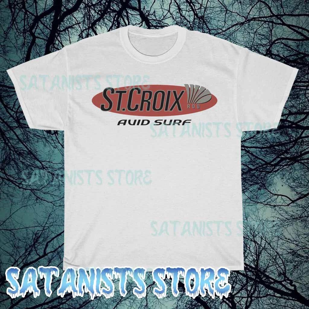 Новая мужская футболка с логотипом St. Croix Rods для рыбалки, смешная, размеры от S до 5XL