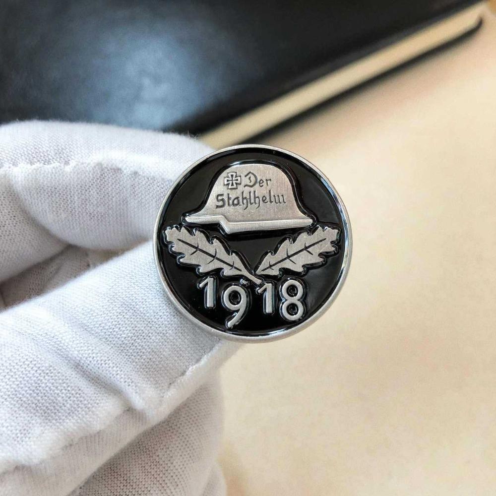 Немецкий ветеранский значок 1918 года, каска М35 с дубовыми листьями, металлическая брошь, советская медаль, памятный, рождественский подарок, наполнители для чулка