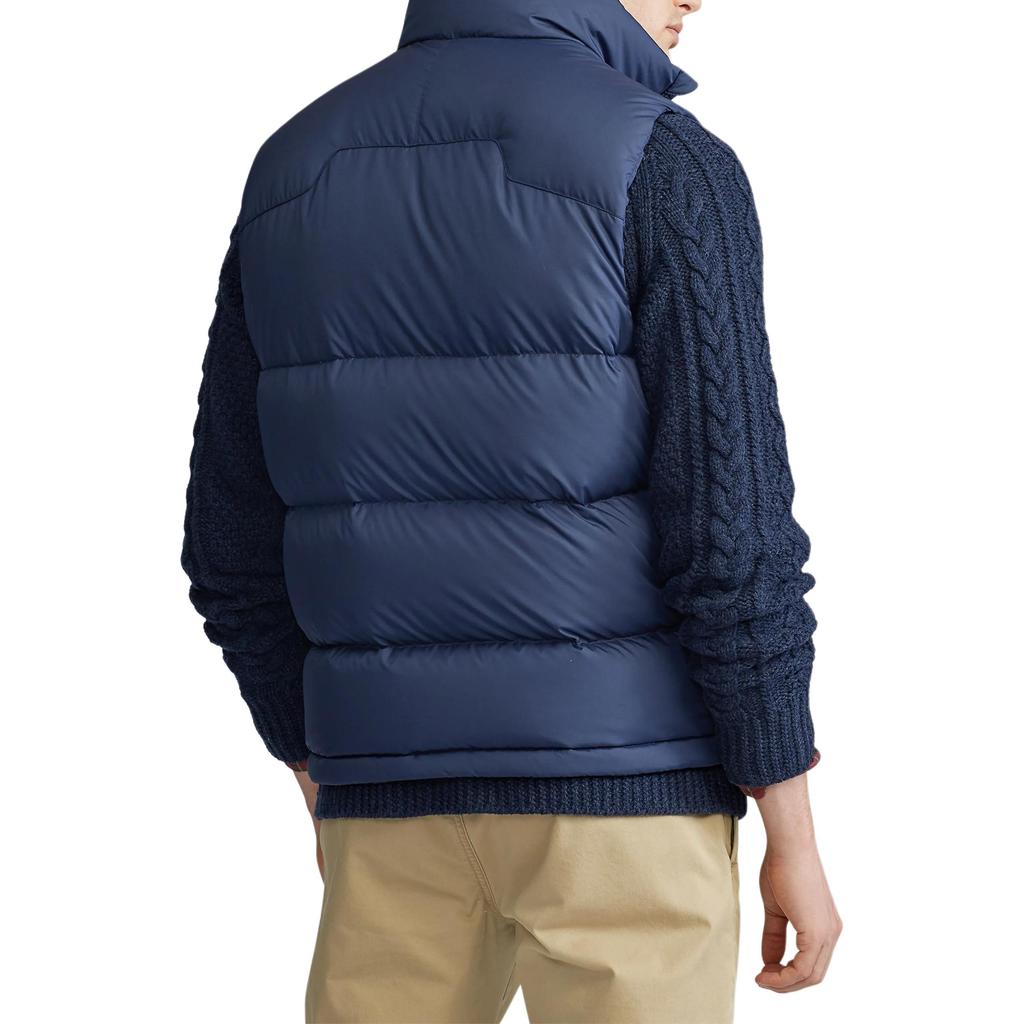 Polo Ralph Lauren SS26 Без рукавов Вышитый логотип-пони Стойка воротник Пуховый жилет Мужской жилет 710968282-002