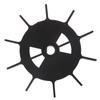 Black Plastic Heat Dissipation Engineering Fan Blade Air Compressor Fan Replacement Direct