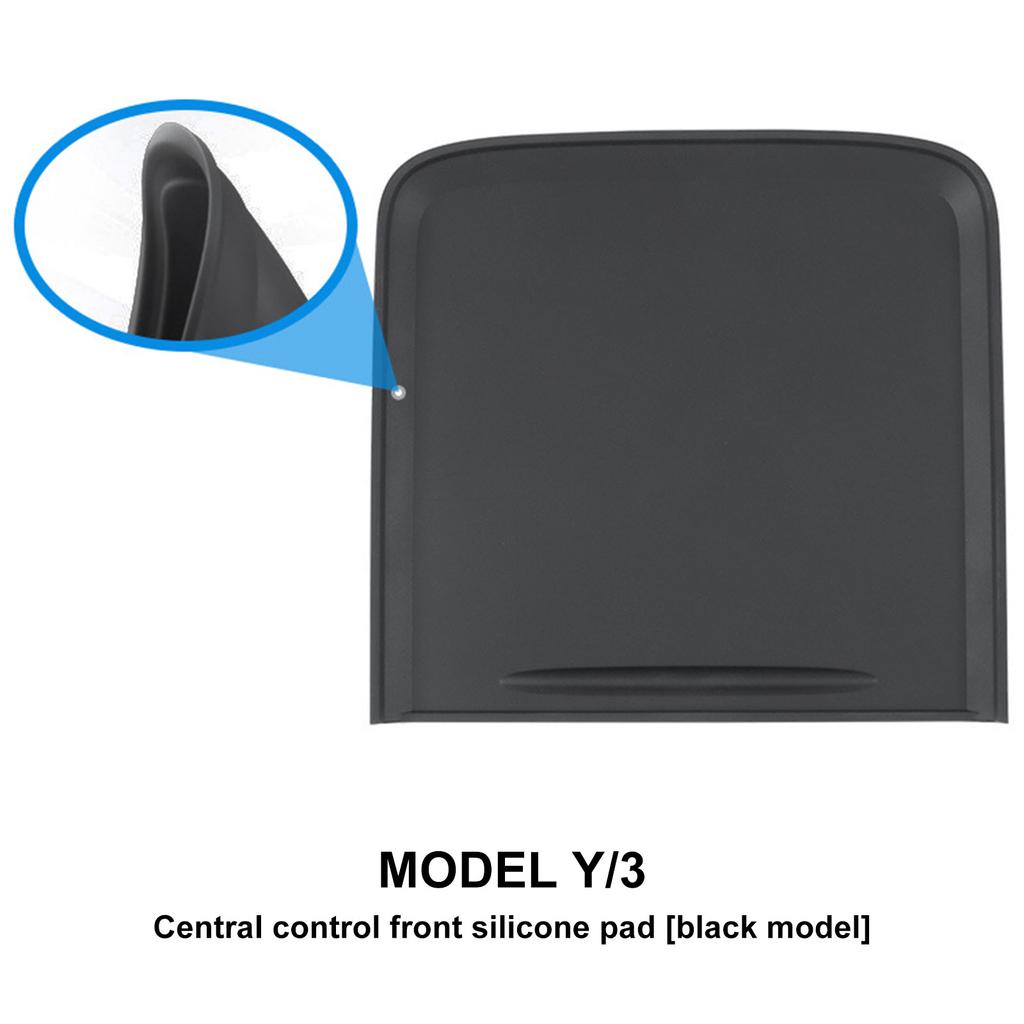 For To Tesla Model Y Central Control Silicone Anti-slip Pad Y Modified Accessories Central Control Protection Film Accesorios