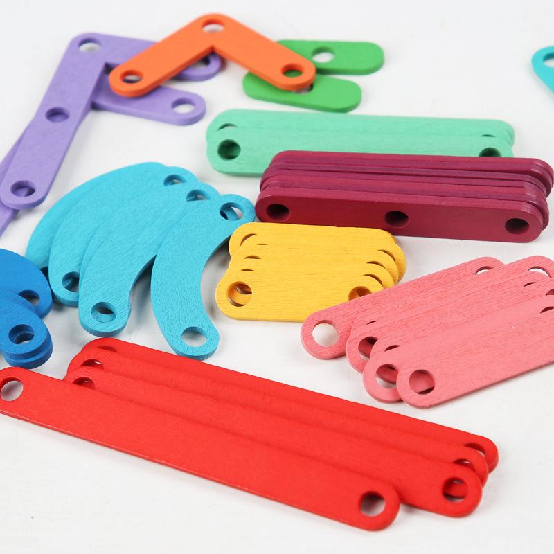 Детская креативная игрушка Монтессори с геометрической графикой и карточками, детская развивающая игрушка для детей дошкольного возраста