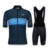 Cycling Jersey Shorts Set Breathable Mountain Bike Clothing Women Striped Moisture Wicking