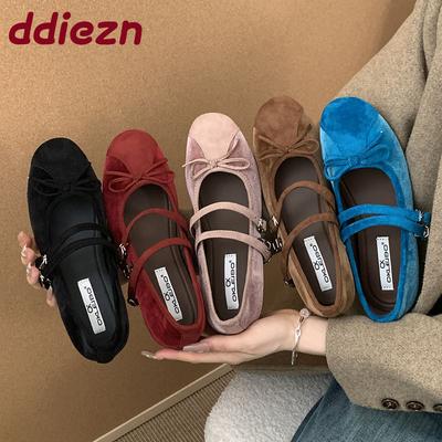 Модная женская обувь для увеличения роста, женские туфли Мэри Джейн, модные балетки с круглым носком и бантом-бабочкой, женская обувь с неглубоким вырезом