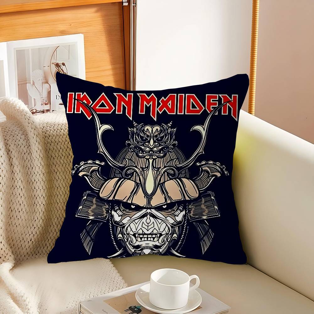 Группа I-Iron M-Maiden ЛОГОТИП Подушка Подарок Украшение для дома и офиса Спальня Диван Автомобиль Наволочка Чехол 45x45