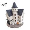 Dark Aesthetic Decorations Vintage Light-Up Cottage Halloween Decoration Gothic Ghost Pumpkin Village House Creepy Miniature Figurine LED