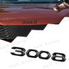 Car 3D Metal Decor Emblem Auto Body Trunk Fender Badge Sticker For Peugeot 2008 3008 4008 5008 Logo Auto Accessories