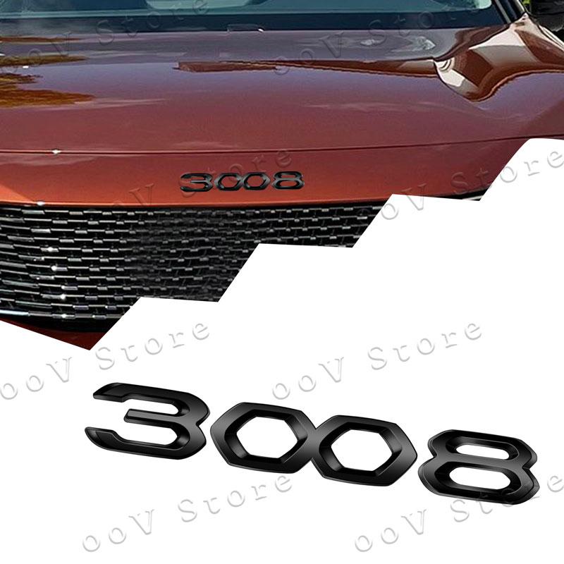 Car 3D Metal Decor Emblem Auto Body Trunk Fender Badge Sticker For Peugeot 2008 3008 4008 5008 Logo Auto Accessories