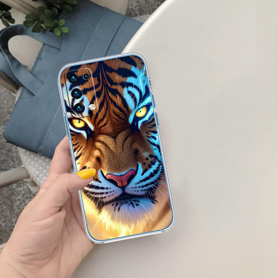 LO6 Чехол для телефона с животным тигром для Motorola Moto G10 G20 G30 G31 G32 G34 G35 G41 G42 G50 G51 G52 G55 G60 G60S G62 G71 G72 G75