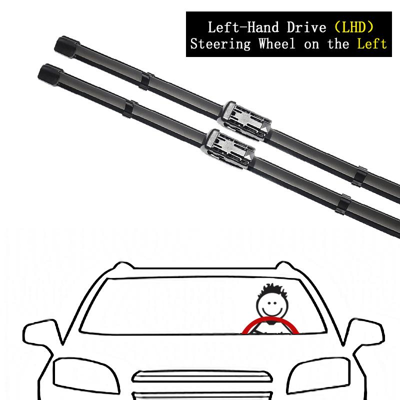 Для Jeep Renegade BU 2014 ~ 2023 передние щетки стеклоочистителя, резак для лобового стекла, щетки для очистки ветрового стекла, шайбы автомобиля