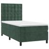 3143232 vidaXL Divan Bed and Mattress Dark Green 80x200 Cm Velvet