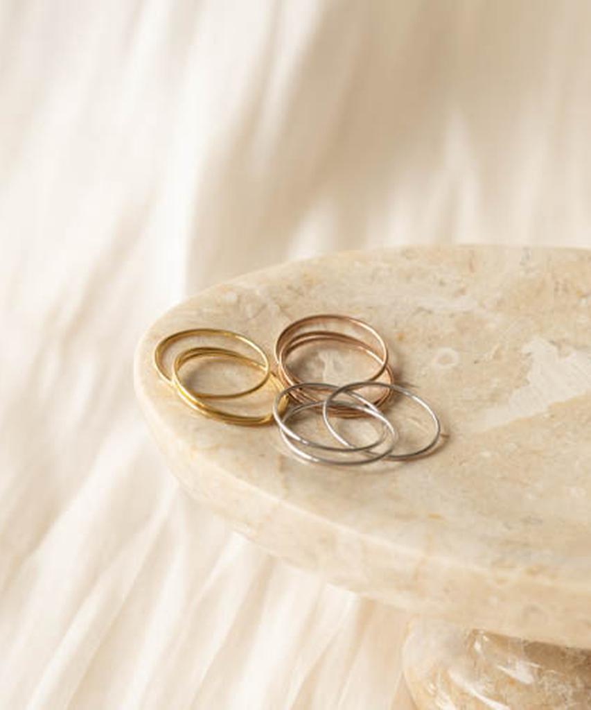 Серебряное кольцо Alleun 925 пробы, многослойное, серебряная нить, Колено Дружбы