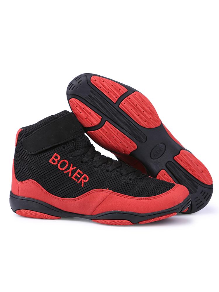 New Men Boxing Shoes Professional Training Fitness Comfortable Wrestling Shoes Fighting Breathable High Quality Boxing Boots