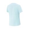Li-Ning Fitness Series Simple Solid Color Round Neck Pullover Short Sleeve T-Shirt Women Tops Light-Ice-Blue ATSV510-4