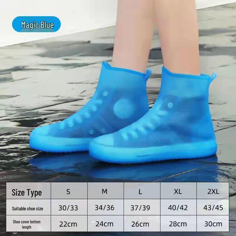 Нескользящие водонепроницаемые силиконовые бахилы: Без запаха, Прочный, Легко надевать/снимать