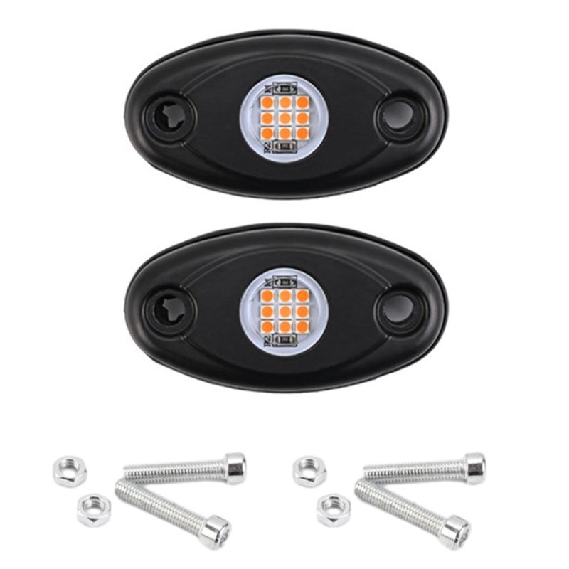 Автомобильные аксессуары светодиодные фары Rock Lights 9 светодиодов Underglow Lights IP67 водонепроницаемые лампы Trail Rig для пикапов грузовиков