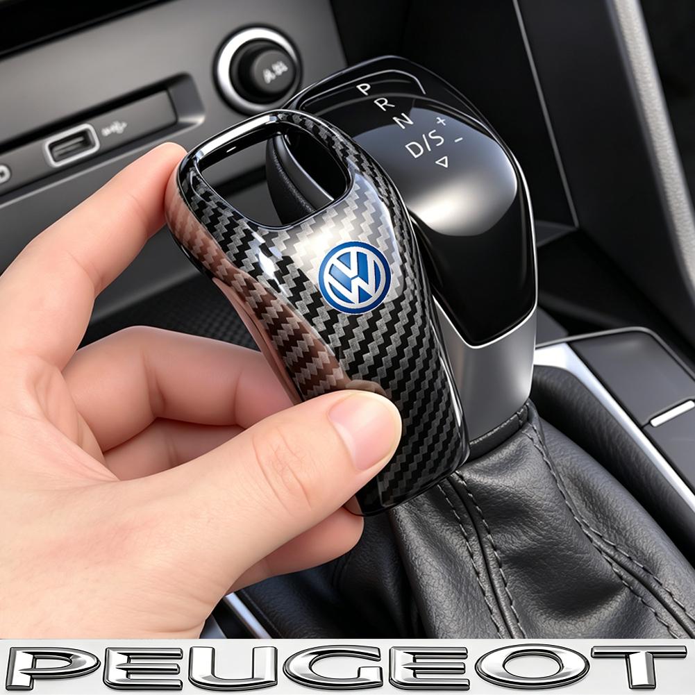 1Pcs Carbon Fiber DSG Gear Knob Cover Shifter Trim For VW Golf 7 GTI R Tiguan Passat Polo B8 CC R20 Scirocco Jetta MK6 interior zl5