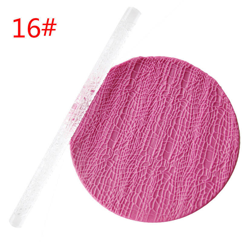 Тиснение акриловая скалка помадка сахар ремесло торт инструмент для украшения выпечки